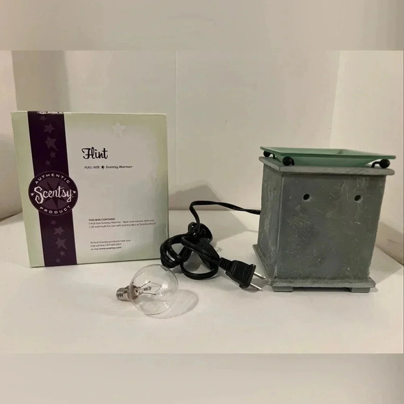 SCENTSY Mineral Rock Collection FLINT Full Size Wax Warmer- Retired - Open Box - Picture 1 of 7